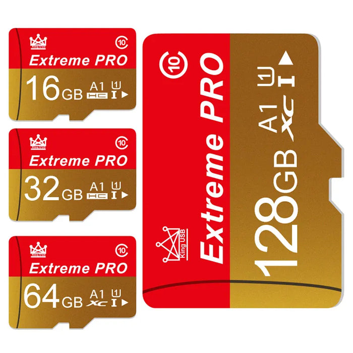 Extreme Pro - Cartão Mini SD de alta velocidade com cartão V10 TF - Tamanhos de até 256 GB - Cartão Flash ideal para uso de telefone, câmera e drone