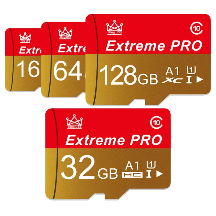 Extreme Pro - Cartão Mini SD de alta velocidade com cartão V10 TF - Tamanhos de até 256 GB - Cartão Flash ideal para uso de telefone, câmera e drone