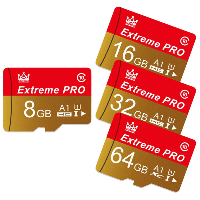 Extreme Pro - Cartão Mini SD de alta velocidade com cartão V10 TF - Tamanhos de até 256 GB - Cartão Flash ideal para uso de telefone, câmera e drone