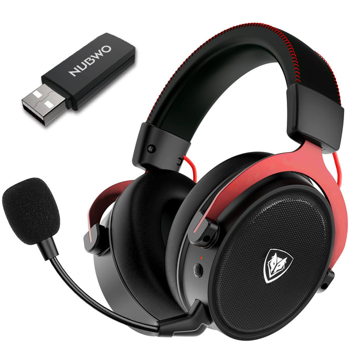 NUBWO® G-Serie – Kabelloses Gaming-Headset mit 2,4 GHz und Bluetooth 5.3-Technologie, Mikrofon mit Geräuschunterdrückung und Stereo-Sound – Kompatibel mit PS5 / PS4 / PC / Computer / Telefon / XBOX / Switch